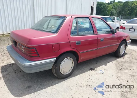 1991 Plymouth Sundance from USA, damaged, VIN 1P3XP48K8MN513111